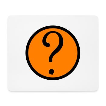 fragezeichen symbol - Mousepad (Querformat) - Weiß - Vorne