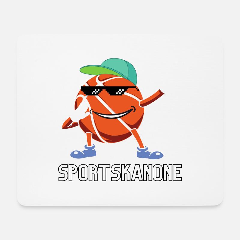 SPORTSKANONE - Mousepad (Querformat) - Weiß