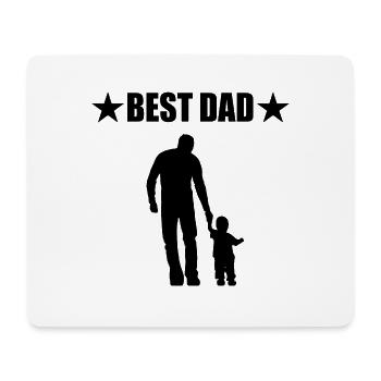 Papa - Mousepad (Querformat) - Weiß - Vorne