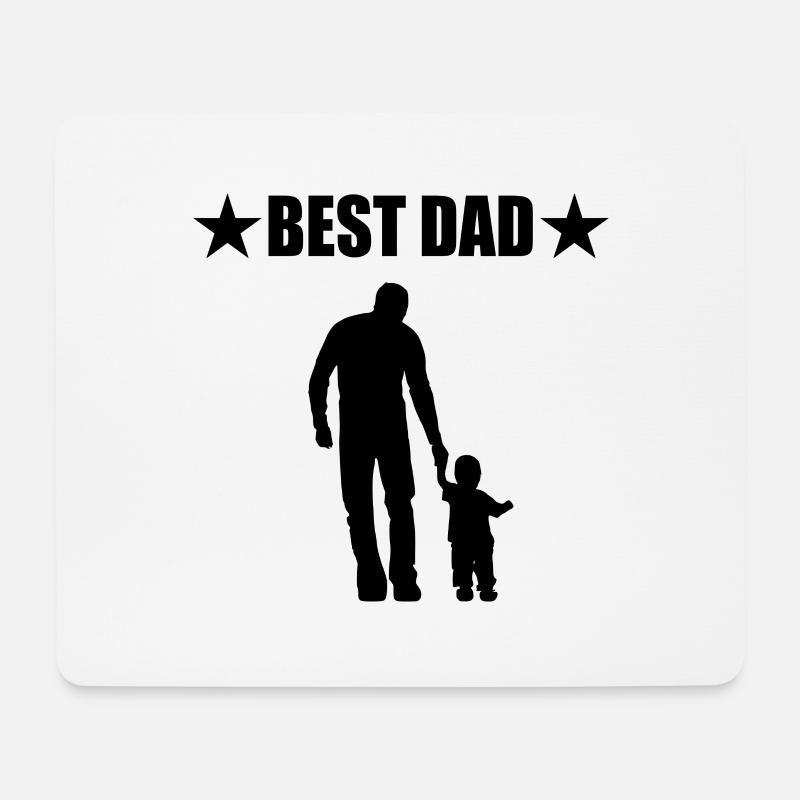 Papa - Mousepad (Querformat) - Weiß