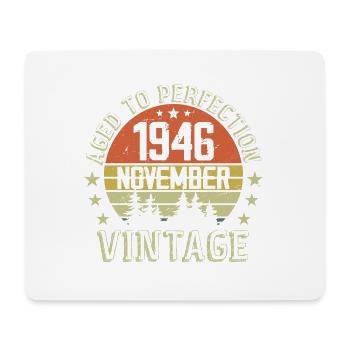 Anniversaire Novembre 1946 Cadeau Vintage Novembre - Tapis de souris (format paysage) - blanc - Devant