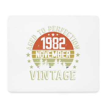Birthday November 1982 Vintage November Gift - Mouse Pad (horizontal) - white - Front