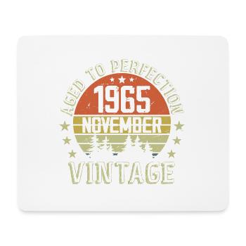 Birthday November 1965 Vintage November Gift - Mouse Pad (horizontal) - white - Front