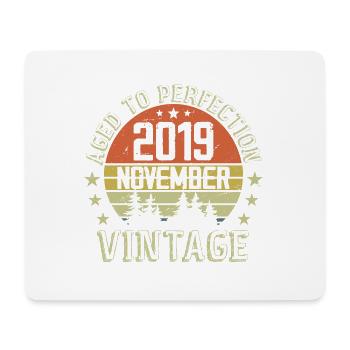 Birthday November 2019 Vintage November Gift - Mouse Pad (horizontal) - white - Front