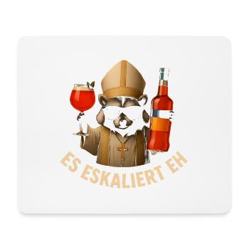 Es Eskaliert Eh Waschbär Spritz Party Geschenkidee - Mousepad (Querformat) - Weiß - Vorne
