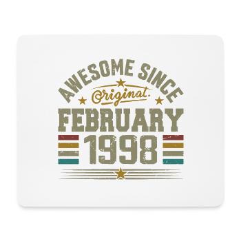 February 1998 27th Anniversary Gift, February 1998 - Mouse Pad (horizontal) - white - Front