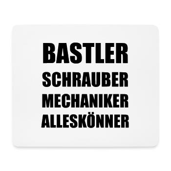 Bastler Schrauber Mechaniker - Mousepad (Querformat) - Weiß - Vorne
