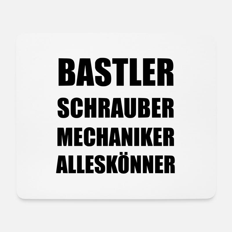 Bastler Schrauber Mechaniker - Mousepad (Querformat) - Weiß