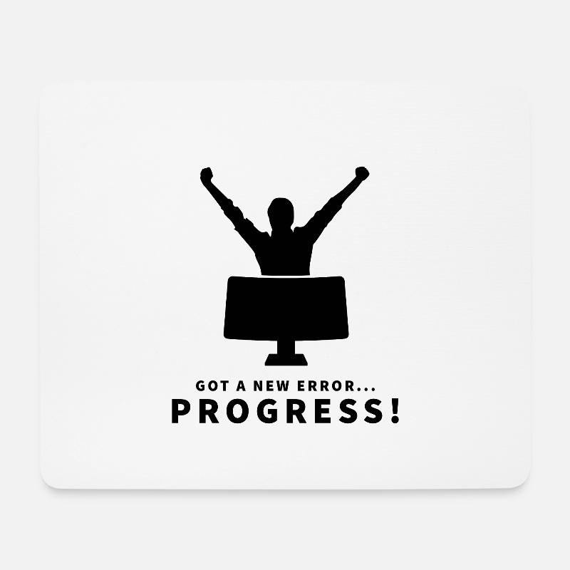 Coder Coding Programmer - Mousepad (Querformat) - Weiß