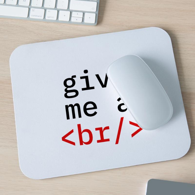 Coder Coding Pause Programmierer Mousepad (Querformat)