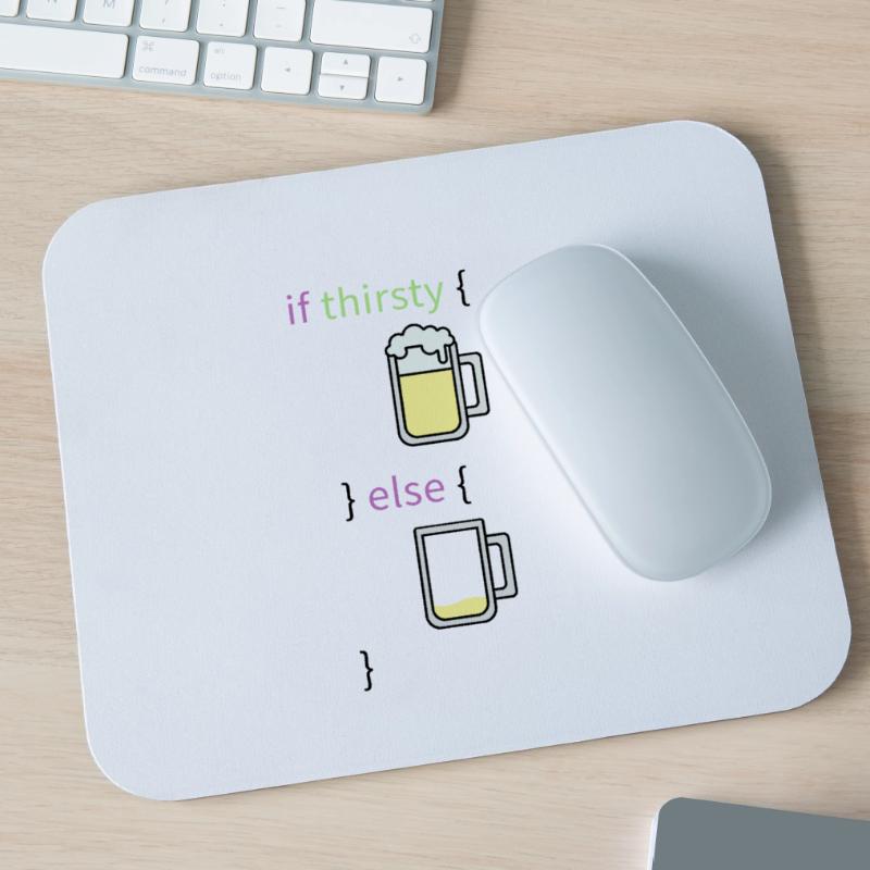 Programmeur de langage de programmation codeur de bière programmeur Tapis de souris (format paysage)