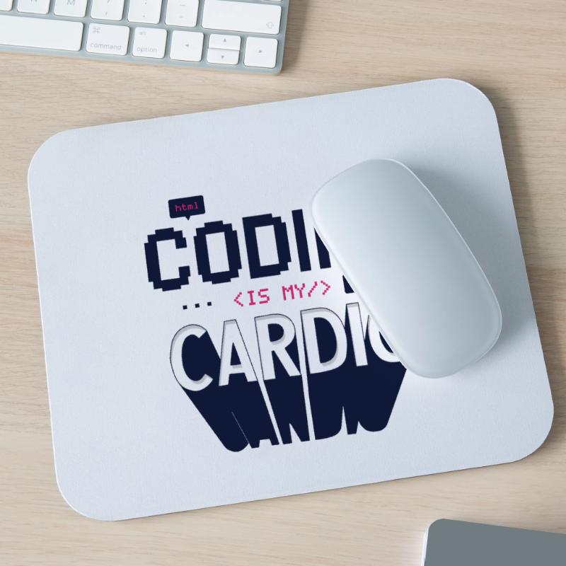 Programmer Computer Coders Coding is My Cardio Mouse Pad (horizontal)
