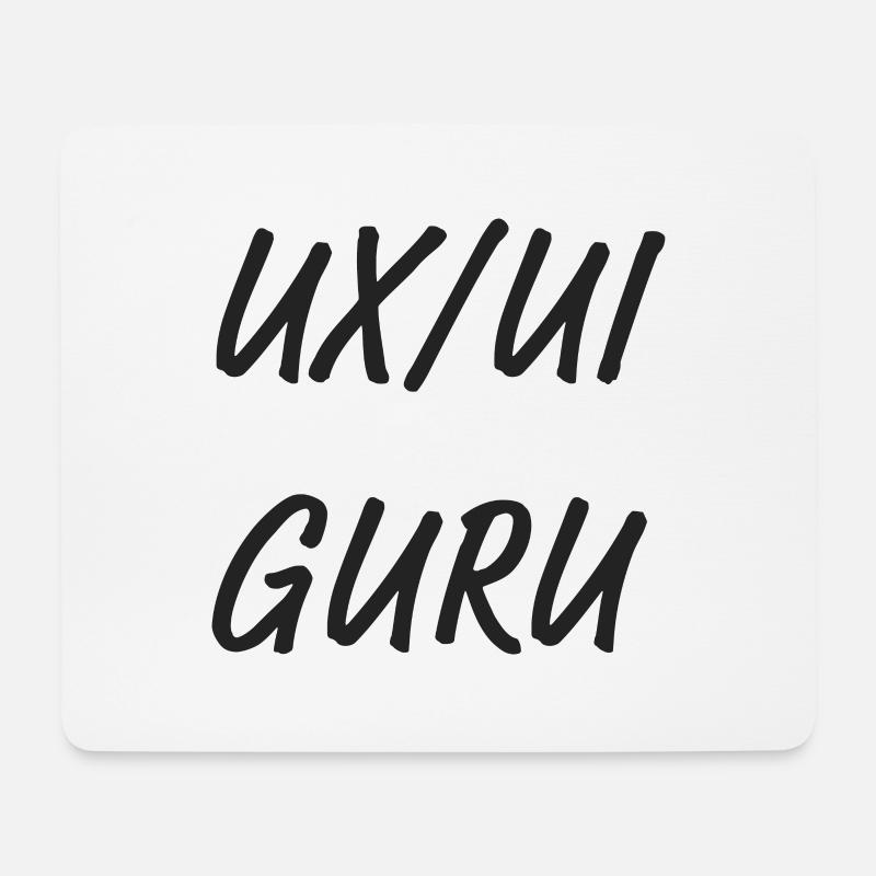 UX/UI Guru - Mousepad (Querformat) - Weiß