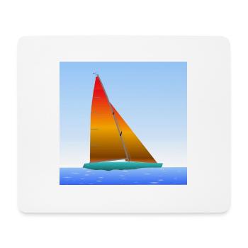 Sailing ship - Mouse Pad (horizontal) - white - Front