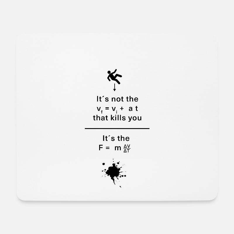 Physiklehrer-Witzdesign n Physiker - Mousepad (Querformat) - Weiß