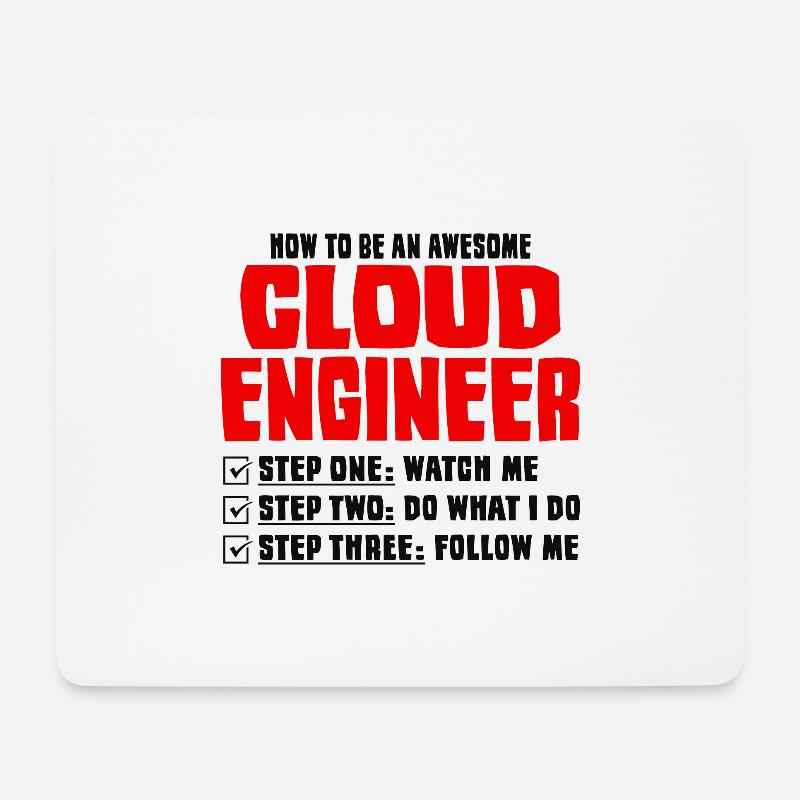 Cloud-Administrator Cloud-Devops - Mousepad (Querformat) - Weiß