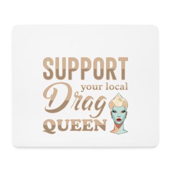 Soutenez votre drag queen Pride locale - Tapis de souris (format paysage) - blanc - Devant