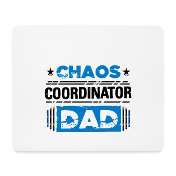 Chaos-Koordinator Papa Vatertag - Mousepad (Querformat) - Weiß - Vorne
