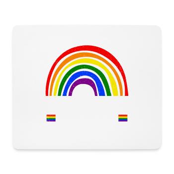 Sei vorsichtig, wen du hasst, es könnte jemand - Mousepad (Querformat) - Weiß - Vorne