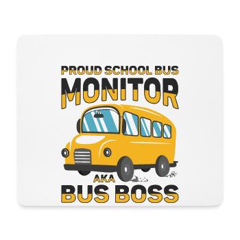 Schulbusmonitor Busbegleiter Schülerbeförderung - Mousepad (Querformat) - Weiß - Vorne