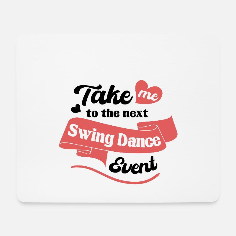 Lindy Hop Swing Tanz Paar Tänzer Swing Tanz - Mousepad (Querformat) - Weiß