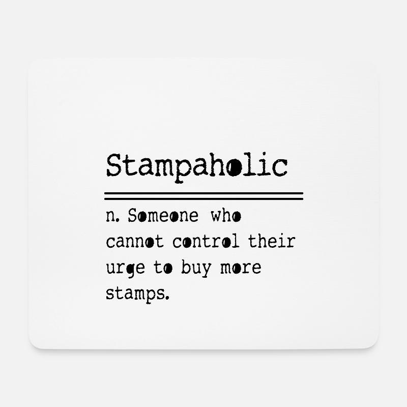 Philatelist Stamps Philately - Mouse Pad (horizontal) - white