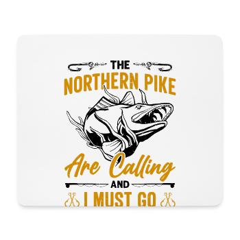 Fischer Fischfänger Fischer Nordischer Hecht - Mousepad (Querformat) - Weiß - Vorne
