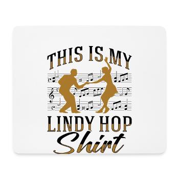 Lindy Hop Swing Dance - Mousepad (Querformat) - Weiß - Vorne