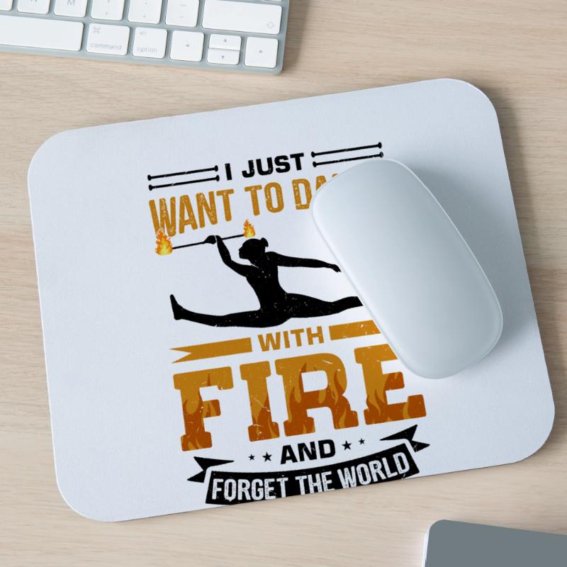 Fire Baton Fire Dance Fire Dancer Fire Dancer Mouse Pad (horizontal)