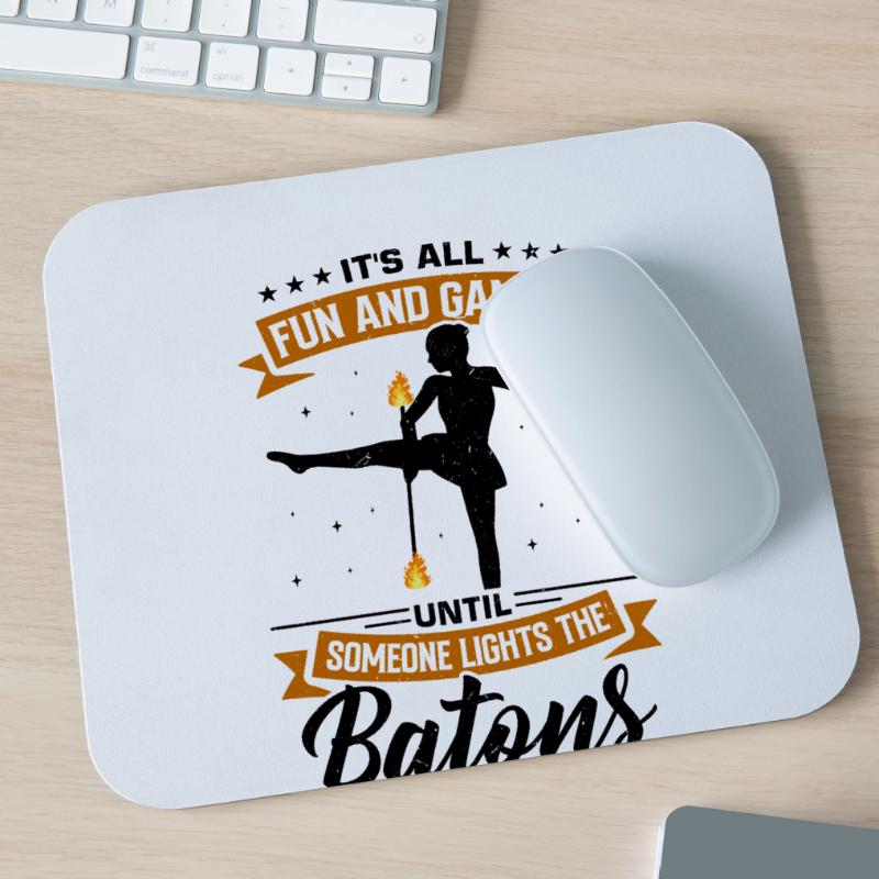 Fire Baton Fire Dance Fire Dancer Fire Dancer Mouse Pad (horizontal)