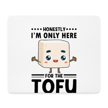Design végétarien végétalien pour un fan de tofu - Tapis de souris (format paysage) - blanc - Devant