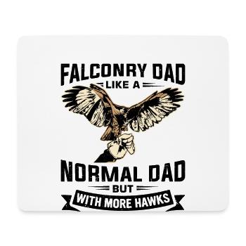 Falcon Falconer Saying - Mouse Pad (horizontal) - white - Front