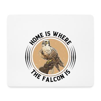 Falcon Falconer Saying - Mouse Pad (horizontal) - white - Front