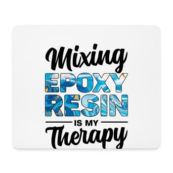Funny epoxy resin saying - Mouse Pad (horizontal) - white - Front