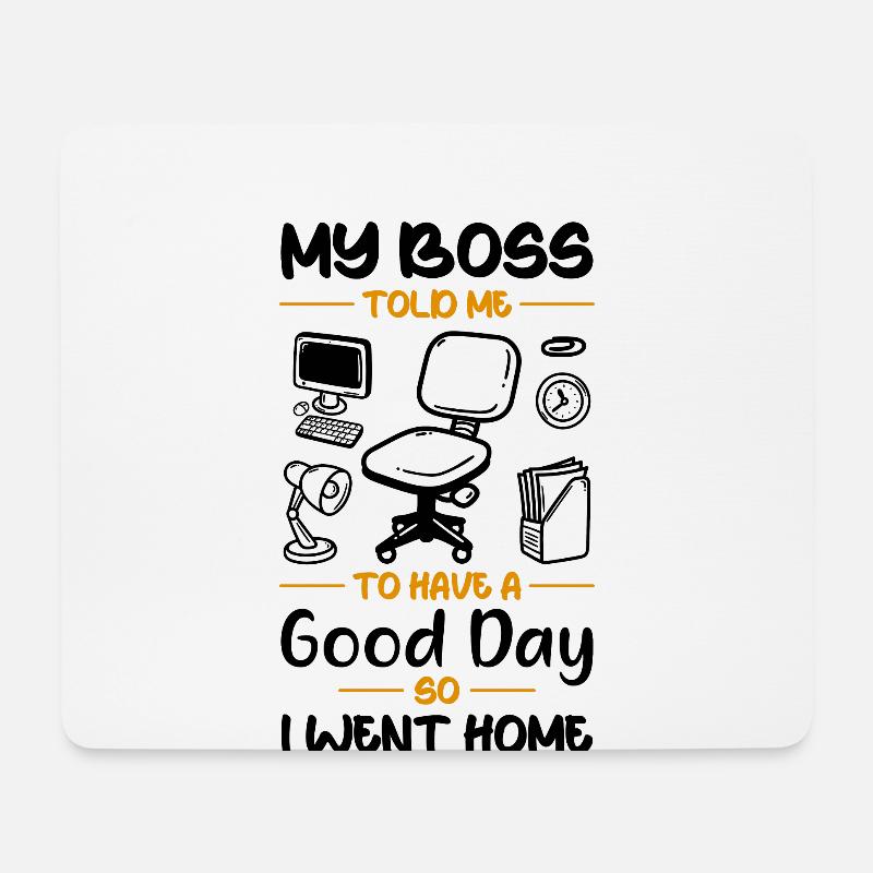 Büro Humor - Mousepad (Querformat) - Weiß