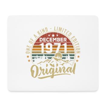 Cadeau D'anniversaire Décembre 1971 Vintage Rétro - Tapis de souris (format paysage) - blanc - Devant