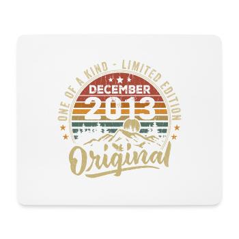 Retro Vintage December 2013 Birthday Gift - Mouse Pad (horizontal) - white - Front