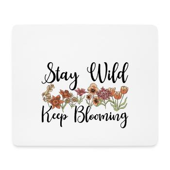 Wildflowers Flowers - Mouse Pad (horizontal) - white - Front