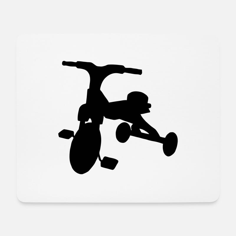 dreirad - Mousepad (Querformat) - Weiß
