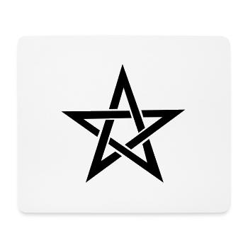 pentagramm - Mousepad (Querformat) - Weiß - Vorne