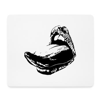 weibliche Sprache - Mousepad (Querformat) - Weiß - Vorne