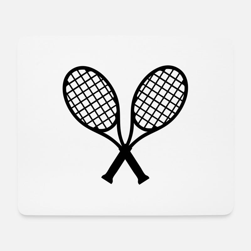Tennis - Mousepad (Querformat) - Weiß