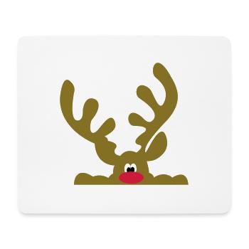 elch - Mousepad (Querformat) - Weiß - Vorne