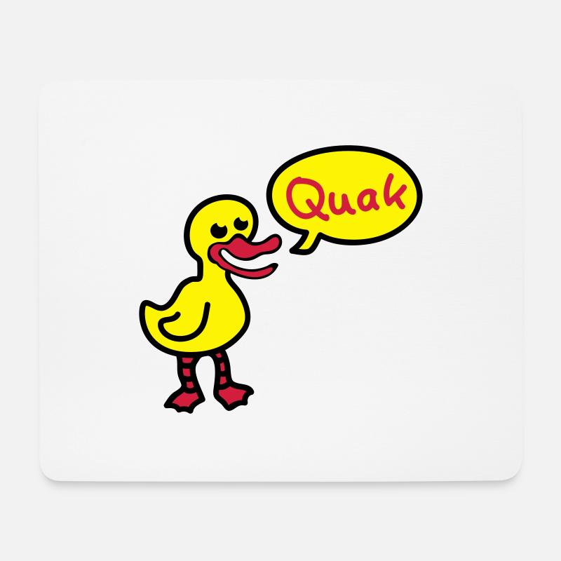 Quack - Duck 3 - Mouse Pad (horizontal) - white