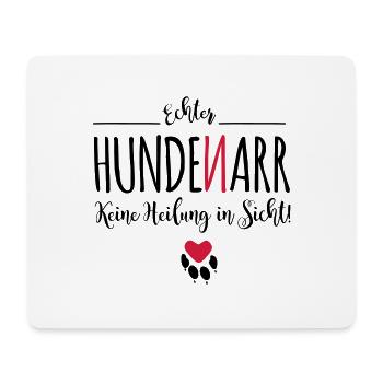 Hunde-Narr - Mousepad (Querformat) - Weiß - Vorne