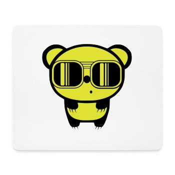 dessin panda - Tapis de souris (format paysage) - blanc - Devant