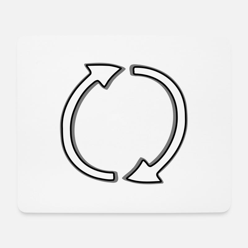 Pfeile - Mousepad (Querformat) - Weiß