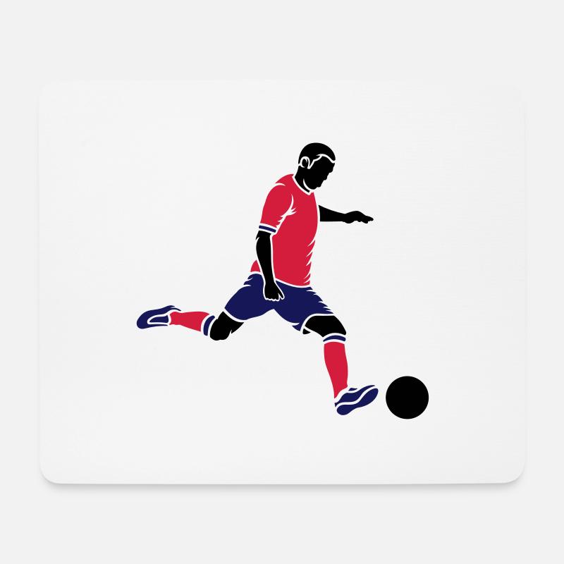 Soccer Kick 3c - Mouse Pad (horizontal) - white