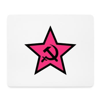 92 Hammer Sichel im Stern Russland Russia - Mousepad (Querformat) - Weiß - Vorne
