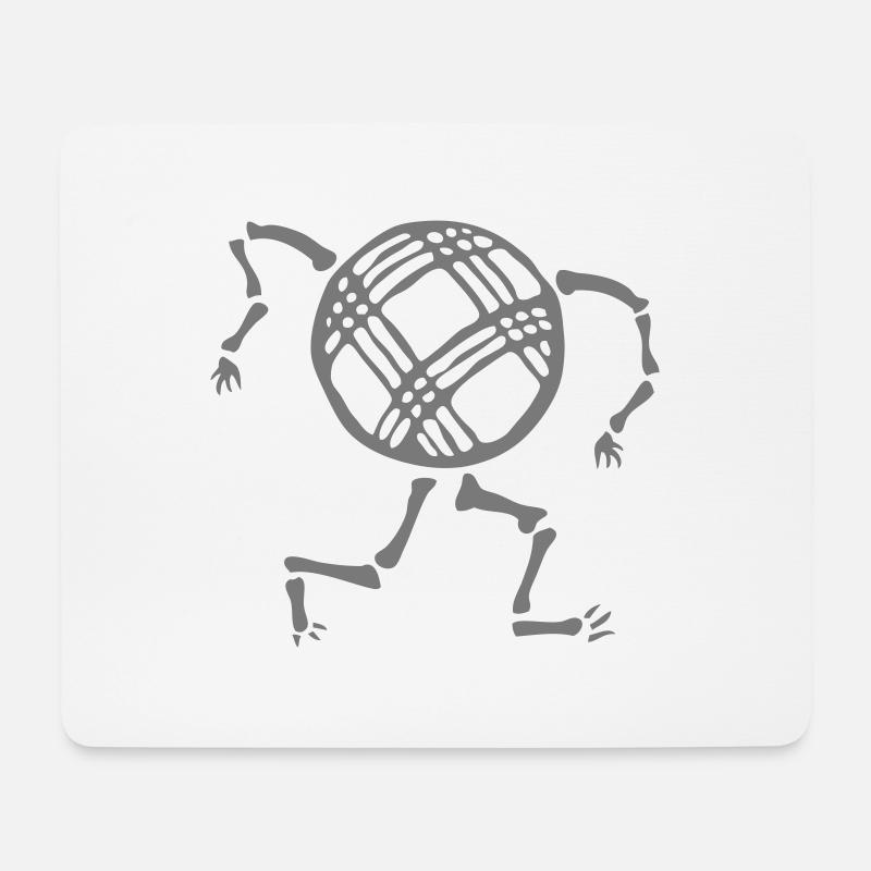 Petanque Skelett - Mousepad (Querformat) - Weiß